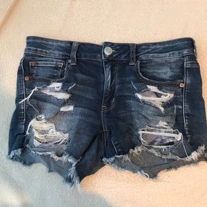 american eagle printed pocket shorts